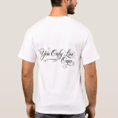 "Rebellenstreiter YOLO - Motorraddesign vorne/hint T-Shirt (Rückseite)