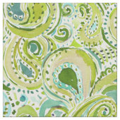 REBELLENtendenz Grün Paisley Stoff (Nahaufnahme)