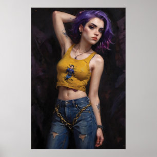 Rebellin in Farbe Poster