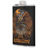 Rebellion Bald Adler, Schlange und Schädel Flachmann (Links)