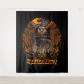 Rebellion Bald Adler, Schlange und Schädel Wandteppich (Vorderseite)