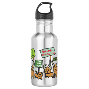 Rebellion bei Tieren Edelstahlflasche