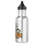 Rebellion bei Tieren Edelstahlflasche (Rechts)