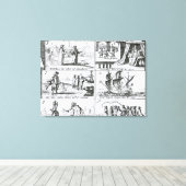 Rebellion, der Effekt der Klöster Leinwanddruck (Insitu (Holzboden))