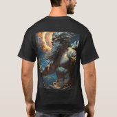 Rebellion der Götter: Zeus' kosmischer Aufstand T-Shirt (Rückseite)