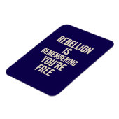 Rebellion erinnert dich daran, dass du gratis bist magnet (Linke Seite)