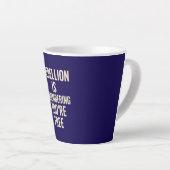 Rebellion erinnert dich daran, dass du gratis bist milchtasse (Rechte Ecke)