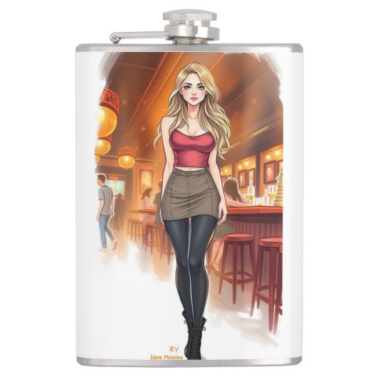 Rebellion Flachmann (Vorderseite)