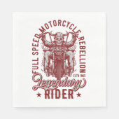 Rebellion für Motorräder mit Vollgeschwindigkeit Serviette (Vorderseite)