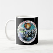 Rebellion gegen Tyrants Ben Franklin Great Siegel Kaffeetasse (Links)