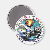 Rebellion gegen Tyrany Thomas Jefferson Großes Sie Magnet (Vorderseite/Rückseite)