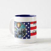 Rebellion Tasse der US-Flagge (Vorderseite Links)