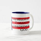 Rebellion Tasse der US-Flagge (VorderseiteRechts)