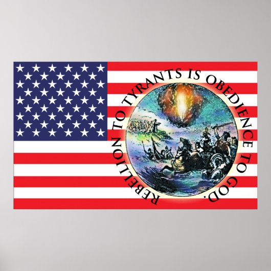 Rebellion US Flag Posters Poster (Vorne)