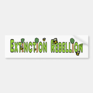 Rebellion wegen des Aussterbens von Bäumen und Bie Autoaufkleber