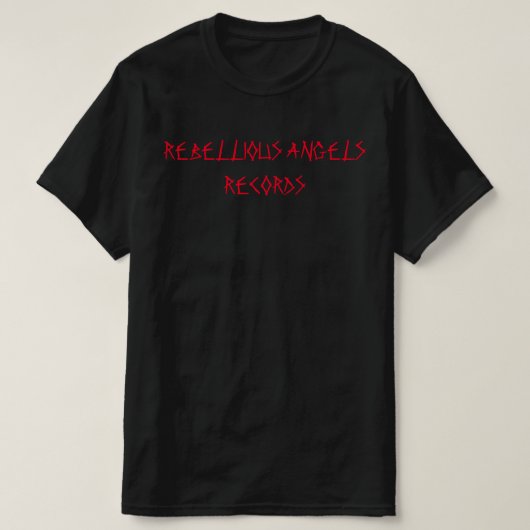 REBELLIÖSE ANGELN PLATTEN T SHIRT (Design vorne)
