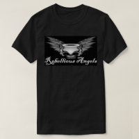 REBELLIOUS ANGELS MC LOGO T SHIRT