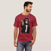 rebellious chimp with banana gun T-Shirt (Vorne ganz)