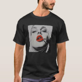 rebellious nun with lipstick, rebellious nun T-Shirt (Vorderseite)