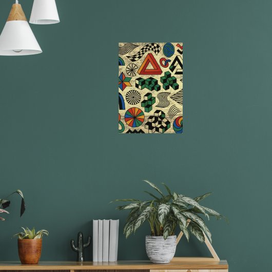 Rebellische Geometrien Poster (Wohnzimmer 1)