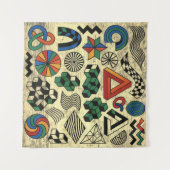 Rebellische Geometrien Wandteppich (Vorderseite (Horizontal))