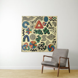 Rebellische Geometrien Wandteppich