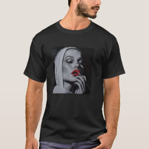 rebellische Nonne mit Lippenstift, rebellische Non T-Shirt