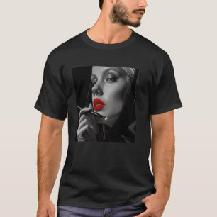rebellische Nonne mit Lippenstift, rebellische Non T-Shirt