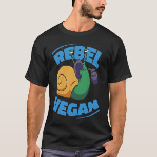 Rebellische vegane Schnecke T-Shirt