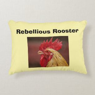 Rebellischer Hahn Dekokissen