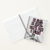 Rebellischer Punk-Vogel Notizblock (Innenseite)
