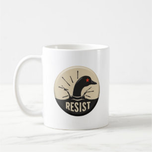 Rebellischer Säger Kopfsturz – Widerstand-Abzeiche Kaffeetasse
