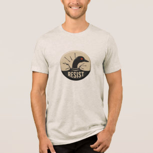 Rebellischer Taucher Kopfsprung – Resist-Abzeichen Tri-Blend Shirt