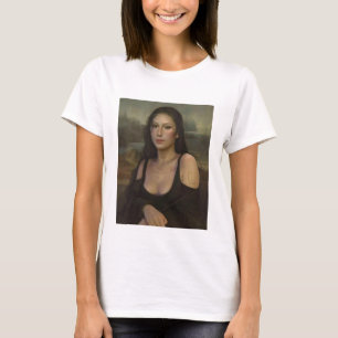 Rebellisches Mona Lisa Tattoo T-Shirt - Edgy Stree