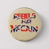 Rebels für McCain Button (Vorderseite)