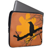 Reben auf einem Ast und Sonne, braun, gelb Laptopschutzhülle (Vorne Rechts)
