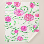 Reben der grünen und rosa Blume Sherpadecke (Vorderseite)