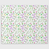 Reben floral geschenkpapier (Flach)