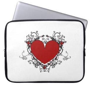 Reben im Herzen für den Fall Laptopschutzhülle