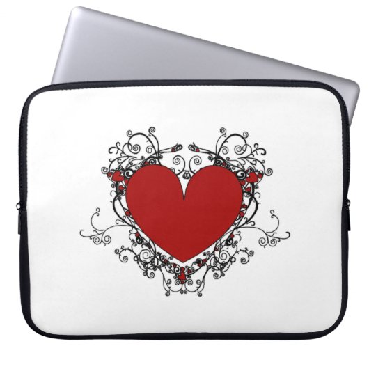 Reben im Herzen für den Fall Laptopschutzhülle (Vorderseite)