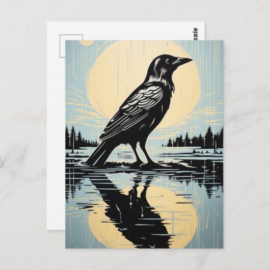 Reben im Wasser Postkarte (Vorne/Hinten)