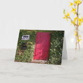 Reben mit roter Tür Karte (Gelbe Blume)