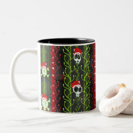 Reben O' Death Christmas Skelett Zweifarbige Tasse