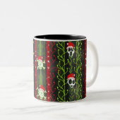Reben O' Death Christmas Skelett Zweifarbige Tasse (VorderseiteRechts)