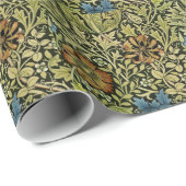 Reben und Blume Geschenkpapier (Rolleneckpunkt)