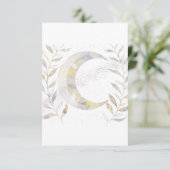 Reben und Mond Dankeskarte (Stehend Vorderseite)