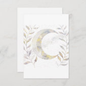 Reben und Mond Dankeskarte (Vorne/Hinten)