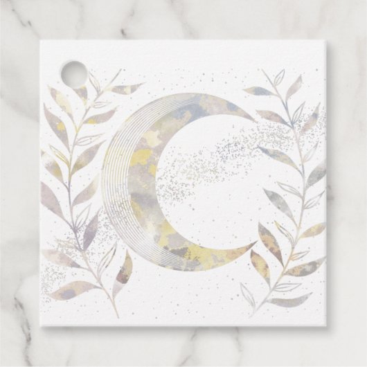 Reben und Mond Geschenkanhänger (Vorderseite)