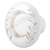 Reben und Mond Keramikknauf (Rechts)