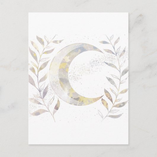 Reben und Mond Postkarte (Vorderseite)